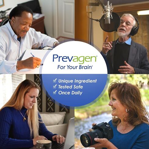 Prevagen Improves Memory - Regular Strength 10mg, 60 Capsules with Apoaequorin & Vitamin D 7-Day Pill Minder | Brain Supplement for Better Brain Health, Supports Healthy Brain Function in Saudi Arabia