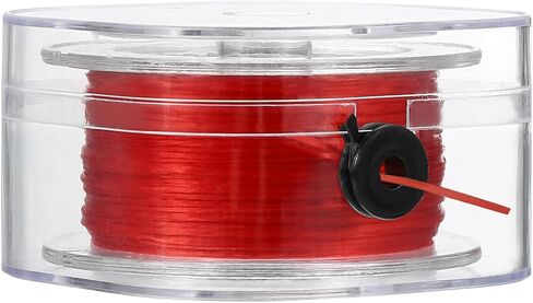 PATIKIL Elastic String for Bracelets, 0.8mm x 98-Yard Stretchy Bracelet String Stretch Bead Cord for Seed Beads, Jewelry and Bracelets Making, Claret Red in Saudi Arabia