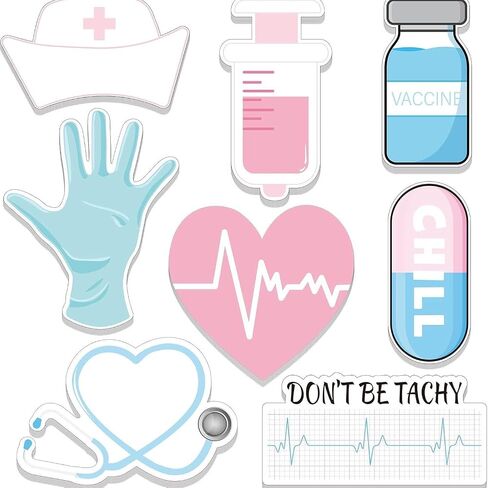 8 Pack Mini Funny Nurse Sticky Notes Nursing Student Essentials School Nurse Gifts Nurse Stationary Sticky Notes Booklet Self Stick Note Pads for Hospital School Nurse Supplies in Saudi Arabia