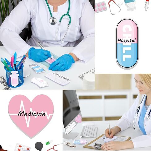 8 Pack Mini Funny Nurse Sticky Notes Nursing Student Essentials School Nurse Gifts Nurse Stationary Sticky Notes Booklet Self Stick Note Pads for Hospital School Nurse Supplies in Saudi Arabia