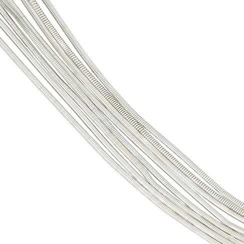 BENECREAT 40 Gram French Metal Wire, 18 Guage Embroidery Material Wire, Light Silver Round Copper French Metalic Wire for Embroidery Beading Jewelry Making in Saudi Arabia