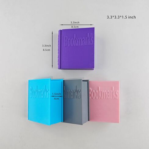 الكتاب على شكل إشارة مرجعية حامل مكتب مكتب الإشارة المرجعية الحلي هدية لأصدقاء ديكور ديكور هدايا مخصصة تخزين مربع للإشارة المرجعية (شفافة) in Kuwait