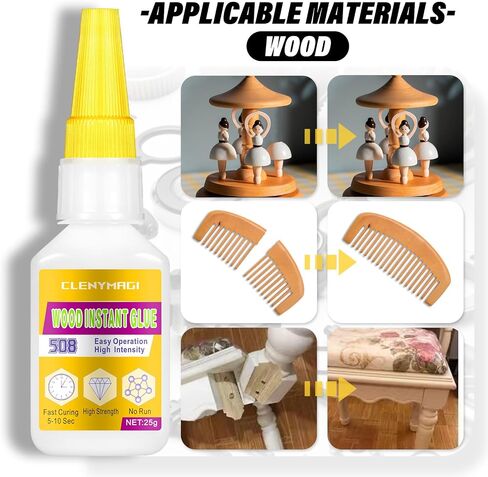 Ceramic Glue, Instant Super Glue for Ceramic, Waterproof Ceramic Glue Repair for Pottery, Clear Ceramic Repair Glue, Ideal for Pottery Repair, Tile, Glass, Craft, Jewelry (1 Bottle of 25g) in Saudi Arabia