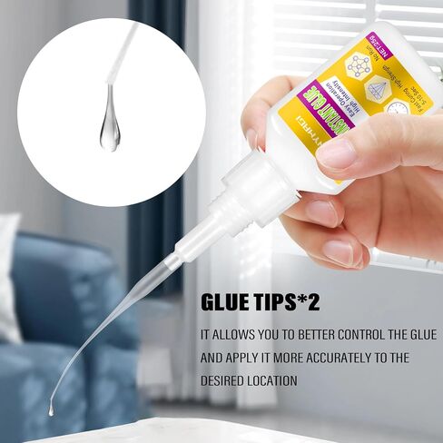 Ceramic Glue, Instant Super Glue for Ceramic, Waterproof Ceramic Glue Repair for Pottery, Clear Ceramic Repair Glue, Ideal for Pottery Repair, Tile, Glass, Craft, Jewelry (1 Bottle of 25g) in Saudi Arabia