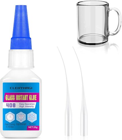 Ceramic Glue, Instant Super Glue for Ceramic, Waterproof Ceramic Glue Repair for Pottery, Clear Ceramic Repair Glue, Ideal for Pottery Repair, Tile, Glass, Craft, Jewelry (1 Bottle of 25g) in Saudi Arabia