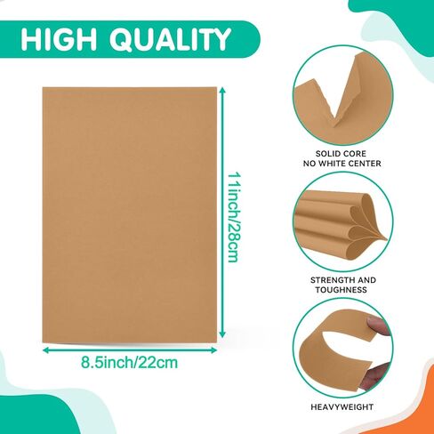 30 ورقة بطاقات بيضاء مقاس 8.5 × 11 ورق سميك، ورق بطاقات سميك، ورق بطاقات ثقيل للدعوات والقوائم وحفلات الزفاف وبطاقات DIY in Kuwait