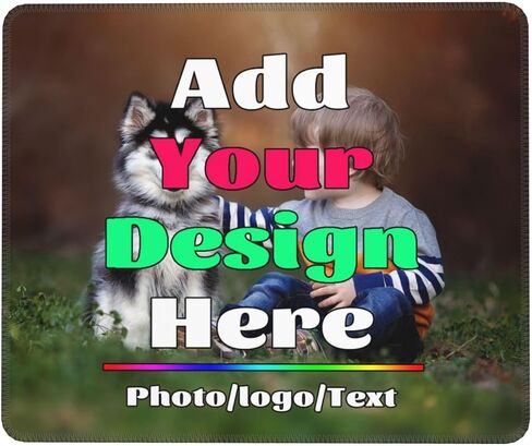 Custom Mousepad Design Your Own Mousepad with Photo Image Name Text Logo Personalized Mousepad for Office Computers Laptop Desk Gaming,No Custom in Kuwait