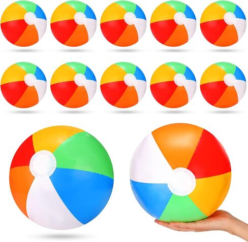Tanlade 100 قطعة قابلة للنفخ في كرة الشاطئ ، 10 بوصة كرات الشاطئ للأطفال ممتعة لحزب المسبح ، كرات الشاطئ ، ألعاب مياه عيد ميلاد الصيف (الطراز الكلاسيكي) in Kuwait