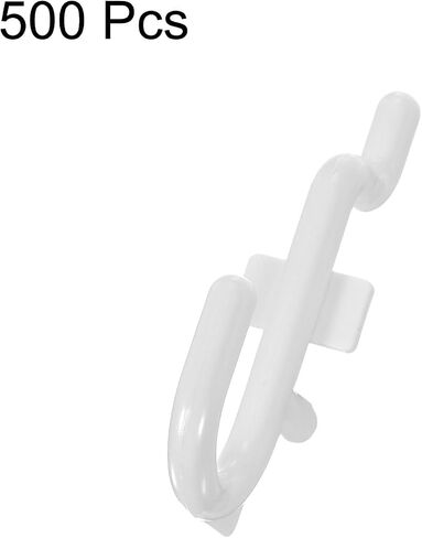 Harfington 100pcs Pegboard Relving Hooks J Style 1.39 "Peg Peg Poard عرض ربط حاملي شنق أدوات تنظيم الجدار لمخزن مطبخ المرآب ، أبيض in Saudi Arabia