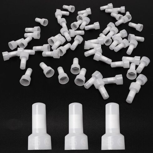 Sydien 1000pcs Nylon CE1X 22-16AWG Closed End Crimp Terminal Wire Connector Crimp Caps for Connection of Electrical Appliances, Motors, Lighting in Kuwait