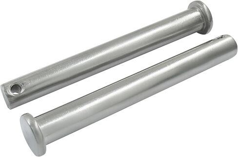 2Pcs Single Hole Clevis Pins M8 X 100mm Flat Head 304 Stainless Steel Clevis Pins for Metal Devices, Furniture Installation, DIY in Saudi Arabia