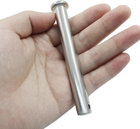 2Pcs Single Hole Clevis Pins M8 X 100mm Flat Head 304 Stainless Steel Clevis Pins for Metal Devices, Furniture Installation, DIY in Saudi Arabia