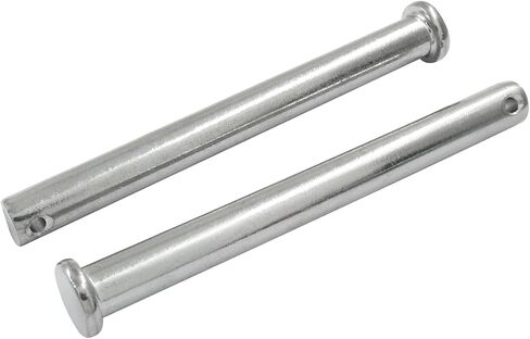 2Pcs Single Hole Clevis Pins M8 X 100mm Flat Head 304 Stainless Steel Clevis Pins for Metal Devices, Furniture Installation, DIY in Saudi Arabia