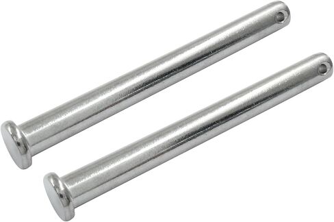 2Pcs Single Hole Clevis Pins M8 X 100mm Flat Head 304 Stainless Steel Clevis Pins for Metal Devices, Furniture Installation, DIY in Saudi Arabia