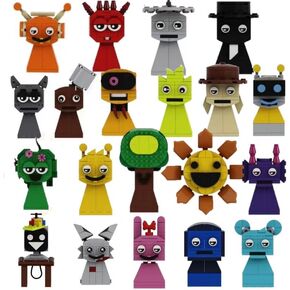 لبنات بناء لعبة Sprunki ، مجموعة لعبة Incredibox متوافقة مع حزم Lego 20 ، وشخصيات Wenda للأطفال ، وهدية مثالية للبنين والبنات ، ومجموعة البناء التعليمية (Sprk BL 20pcs)
