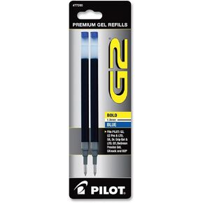 Pilot G2 ، Dr. Grip Gel/Ltd ، Execugel G6 ، Q7 Rollerball Gel Ink Pens ، 1.0 مم ، Bold Point ، الحبر الأزرق ، حزمة 3 (6 عبوات)