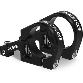 BUCKLOS Direct Mount Mountain Bike Stem 31.8mm 35mm Bar Clamp for Dual Crown Forks, 2 Pieces Lightweight Split Design MTB Stem for Downhill, All Mountain, Enduro, Freeride
