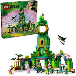 LEGO Wicked Welcome to Emerald City, Collectible Game for Girls and Children from 9 Years with Tower Toy to Build and 5 Movie Characters including Glinda and Elphaba, Gift Idea 75684
