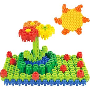 Hexagonal Building Blocks 160 Piece, STEM Toys Building Sets Kids Building Toys for 5+ Year Old Boys Girls, Educational Kids Toys Connecting Toys Preschool Classroom Must Haves Birthday Gifts