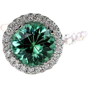 S925 Sterling Silver Silver Emerald خطوبة الخطوبة خاتم الزركونيا خواتم الماس للنساء نتائج المجوهرات التي توصل إلى ظهور ظهورها (رمز الولايات المتحدة 6)