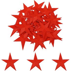 Meccanixity 30pcs Star Iron on Patches Small Star Patches Patches Chaking on Patches for Diy Crafts Contracting Relationing Hat Decoration ، Black