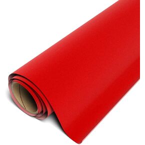 Siser StripFlock Pro HTV 12"x5yd Roll - Textured Heat Transfer Vinyl (Bright Red)