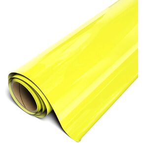SISER Easyweed Heat Transfer Vinyl 11.8 "× 2 قدم - متوافق مع SISER ROMEO/JULIET وغيرها من قواطع المهنية أو الحرف - Layerable - CPSIA معتمد (Lemon - Hex #FBE337)