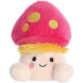 AURORA® ASODENS PALL PALS ™ FAVIO FLUFFY Mushroom ™ محشو بالحيوان - اللعب بحجم الجيب - متعة قابلة للتحصيل - PINK 5 بوصات