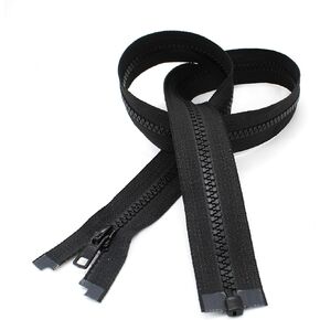 YKK 29" Ski & Sport Vislon Zipper #5 Molded Plastic Separating Color Black (1 Zipper/Pack) Made in USA
