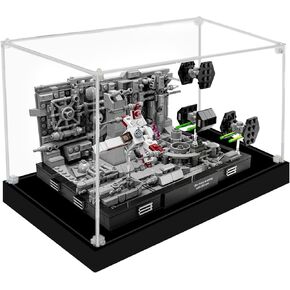علبة عرض أكريليك لـ Lego Death Star Trench Run Diorama 75329 ، مربع عرض مقاوم للغبار لـ Death Star Trench Run Diorama ، الحجم: 10.23x7.87x5.51in (غير متضمن النموذج)