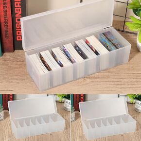Rainmae 2 Pack Trading Card Card Box ، صندوق بطاقات بلاستيكي ، صندوق تخزين الصور ، تخزين بطاقة البيسبول عقد 800+ بطاقات فضفاضة ، صناديق تخزين البطاقات الرياضية المحمولة تناسب البطاقة القياسية