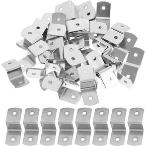 100pcs Z Shape Offset Canvas Clips Picture Framing Photo Frame Fasteners Screws Table Top Frame Hardware