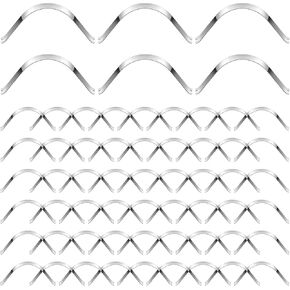 100 Pcs Spring Clips Picture Frame Clip Bulk 85x9mm Photo Frame Hardware Accessories Metal Picture Frame Retaining Clips DIY Backing Clip for Hanging Canvas Artwork Paintings Craft
