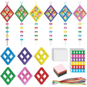 Shinyrelief 24 مجموعة طائرات طائرة Craft DIY الطائرات الورقية الأنسجة مجموعات حرفية الصيف لوازم الحفلات الصيفية DIY الحلي معلقة تجعل من زخرفة حفلة شاطئ الصيف الخاصة بك للفصول الدراسية الأنشطة العشبية في الهواء الطلق