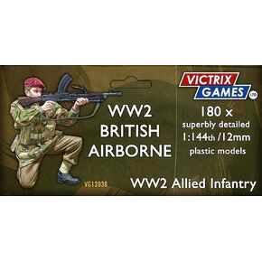 Wargames Delivered WW2 British Airborne Paratroopers 12mm 1:144 Scale Miniatures – 184 Highly Detailed Figures for Wargaming & Dioramas – Includes Mortars, Flamethrowers & Major Digby Tatham-Warter
