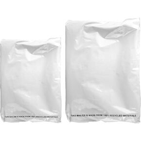 200 عدد ، 6 × 9 و 7.5 × 10.5 بوصة 100 ٪ معاد تدويرها Poly Mailers ECO الأظرف التغليف الصديقة للأكياس البريدية 2.5 مل - Smart Mailer
