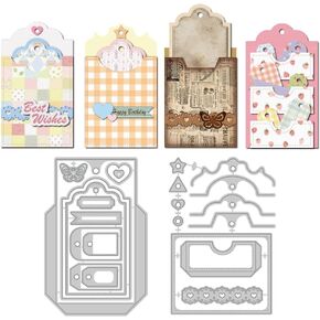 3D Tea Cup Die Cuts for Card Making, Coffee Cups Carbon Steel Cutting Dies 2025 Tableware Scrapbooking Embossing Template Dies for DIY Birthday Gift Party Greeting Paper Card Photo Album