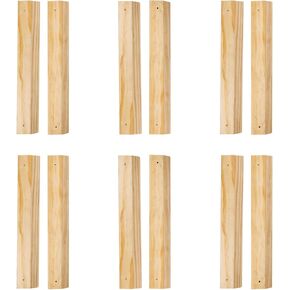Walnut Hollow 12 "مجموعة المربط المعلقة ، (6 حزم) ، خشب الحرف الطبيعية