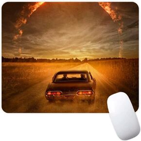 Winchesters خارقة Sam Dean Castiel Angel TV Show Fantasy Horror Drama Magic Family Business Non Slip Mousepad Gaming Gaming Gaming Desktop Pad Pad 7.1 X 8.7 Inches