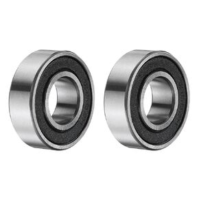 uxcell 2pcs 99502H-2RS Deep Groove Ball Bearings 5/8 x 1-3/8 x 7/16 Inch Chrome Steel Bearing Double Sealed ABEC3 ZV2 Bearings