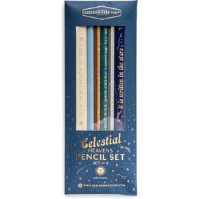 تشمل مجموعة DesignWorks Ink The Man ، The Myth ، The Legend Pencil Pencil Set 6 أقلام جرافيت خشبية مع أقلان من كبار النجارين و 4 قلوبان رقم 2