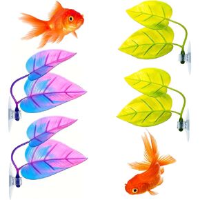 4pcs Betta Fish Leaf أرجوحة ، أرجوحة Betta للدبابات الصغيرة ، أرجوحة Bettas الصديقة للبيئة لحوض السمك ، لإكسسوارات أسماك Bettas ، أرجوحة الأسماك الزخرفية ، أحواض السمك