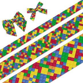 3 أجهزة كمبيوتر لبنات بناء شرائط Grosgrain 3/8 "7/8"