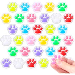 36pcs Mini Squeeze Squishy Toys ، ألعاب Cat Cat Paw ملونة Fidget Sensory ، ألعاب القلق اللطيفة للضغط الناعم.