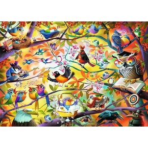 Ravensburger Busy Birdies 1000 Piece Jigsaw Puzzle | Unique Piece Design | Softclick Technology | Ideal Gift for Puzzle Enthusiasts