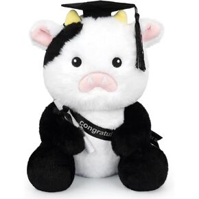 تخرج محشو بالحيوانات كلب ، 9 بوصات من Pink Puppy Plush مع CAP ، فئة من 2025 هدية التخرج للأطفال الأولاد والبنات ، مدرسة ما قبل المدرسة في مدرسة ما قبل المدرسة الثانوية