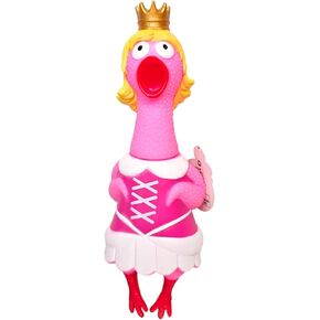 Big Rubber Chicken Collectible Mix 9.5 "(Safari Explorer) مرح يصرخ الدجاج للحفلات والهبات (Safari Explorer)