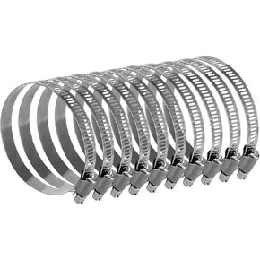 22 inch stainless steel hose clamp, adjustable metal worm gear assortment kit for water pipe (2 pcs)