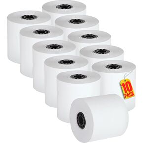 1 intheoffice recipal recipt rolls ، 2.25 "× 80" ، 10 حزمة