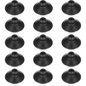 15PCS Fish Tank Suction Cup Clips Aquarium Suction Cup Clip Black Fish Tank Attachments for Aquarium Heater, Tubing Hose, Overhead Line Tube, Decoration, Fishes Tank（28mm/1.1inch）